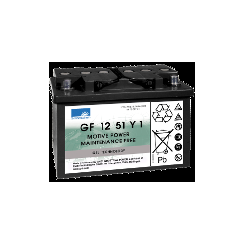 GF12051Y1 Sonnenschein Gel Cyclic Battery GF-Y, 12V 56Ah, 1 Year Warranty
